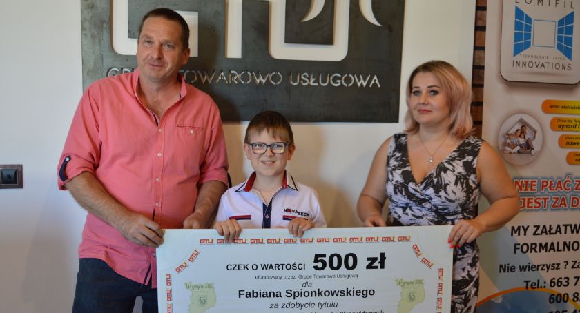 Michał Kulpa i Fabian Spionkowski nagrodzeni przez Grupę Towarowo Usługową