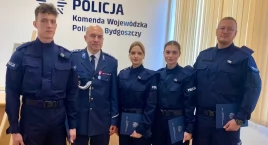 Nowi policjanci w KPP Świecie. Złożyli ślubowanie