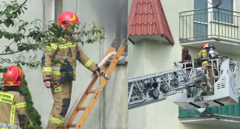 Nysa: Pożar w bloku na Zwycięstwa [FOTO]