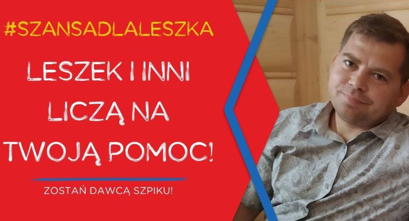Szansa dla Leszka! Zarejestruj się w bazie DKMS