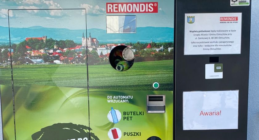 Butelkomaty działały tylko chwilę