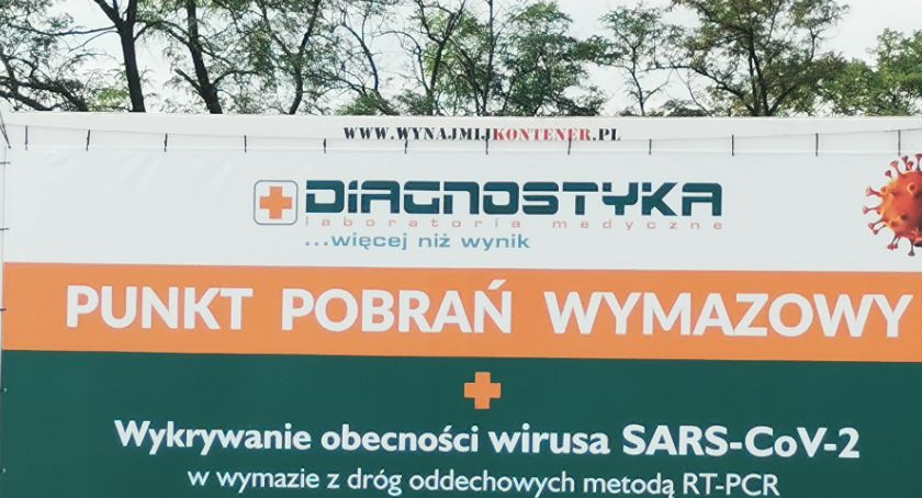 Koronawirus. Punkt pobrań wymazów w Korfantowie