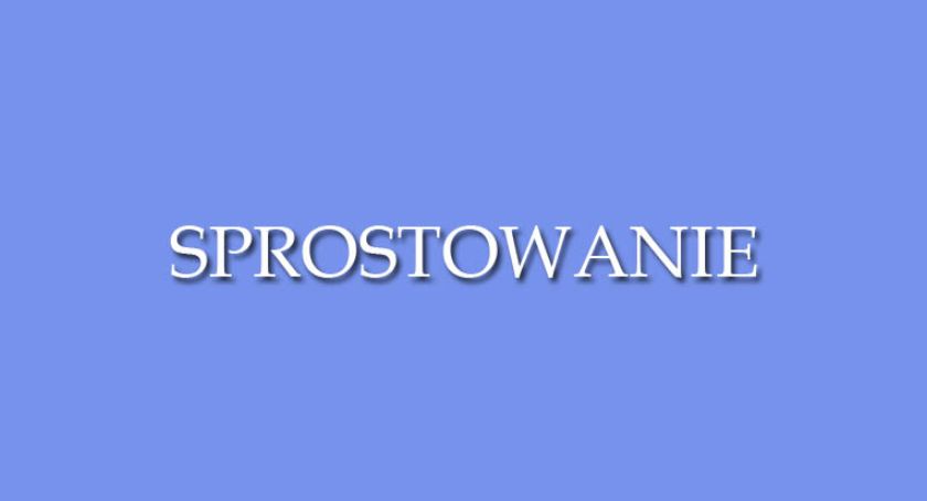 Sprostowanie 
