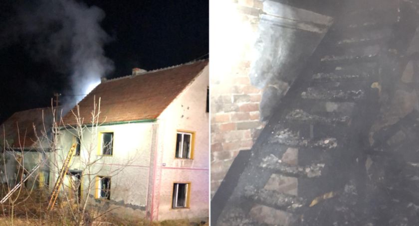 Tragiczny pożar w Szadurczycach. Nie żyje 57 - letni mężczyzna 