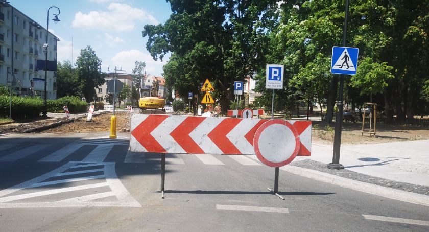 Ulica Parkowa zamknięta