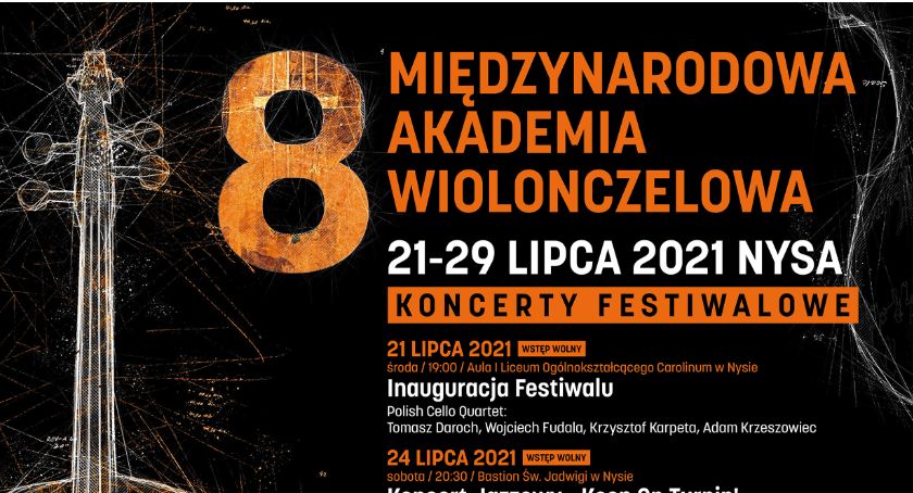 Międzynarodowej Akademii Wiolonczelowej. Plakat i program koncertów 