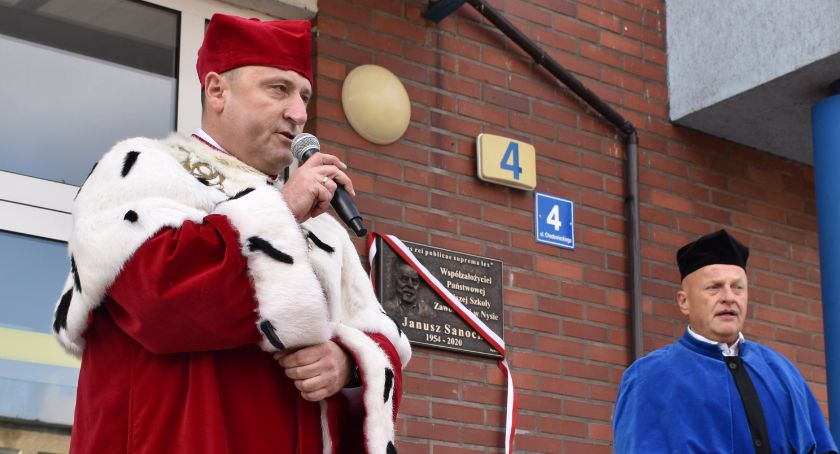 Janusz Sanocki upamiętniony przez PWSZ 