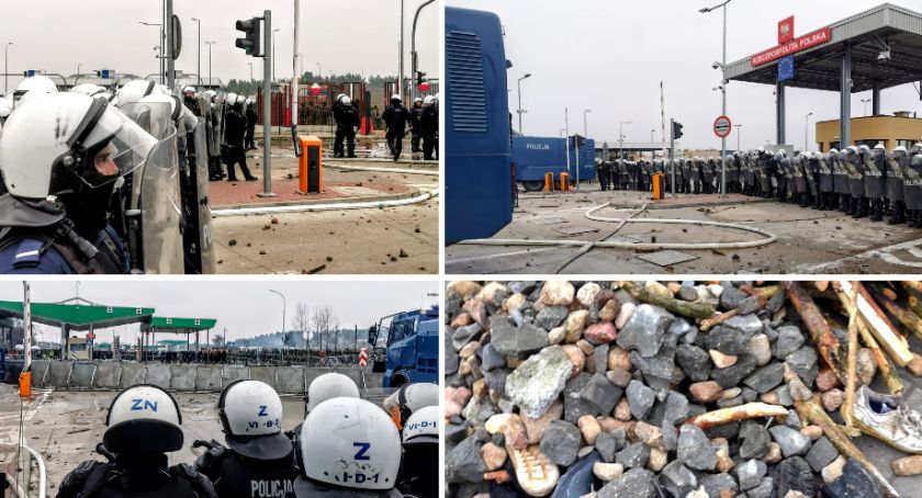 Nyscy policjanci na straży granicy z Białorusią