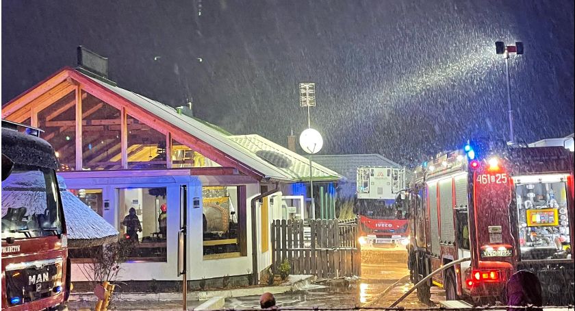 Pożar w restauracji w Ściborzu
