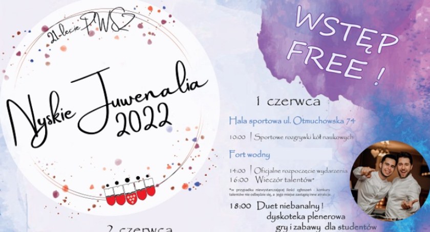 Nyskie Juwenalia 2022 [plakat i program]