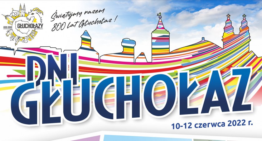 Dni Głuchołaz 2022. Miasto świętuje 800–lecie  [PLAKAT, PROGRAM] 