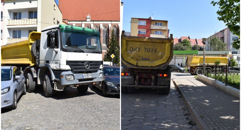 Niszczą drogę i zabytki!