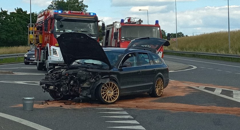 Wypadek na obwodnicy Otmuchowa 