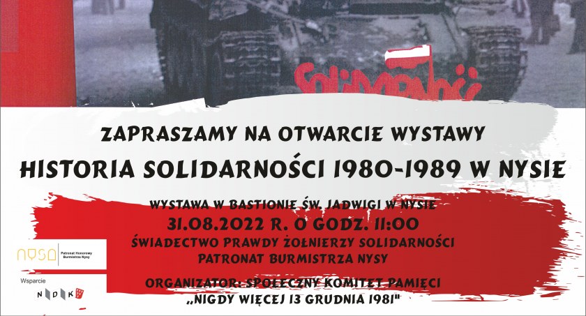 Wystawa upamiętniająca nyską „Solidarność”