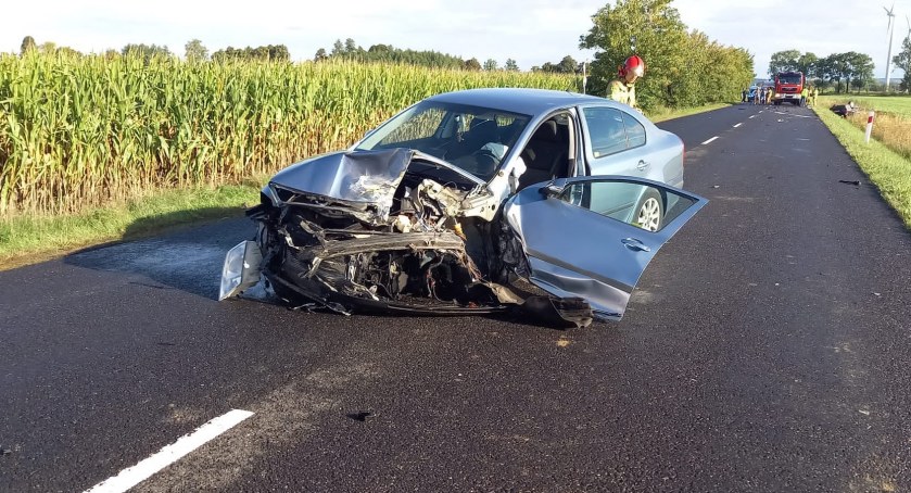 Groźny wypadek! Jedna osoba trafiła do szpitala