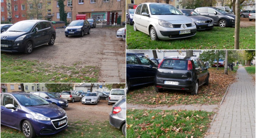 Dziki parking w centrum miasta 