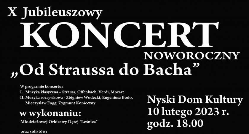 Charytatywny Koncert Noworoczny „Od Straussa do Bacha”