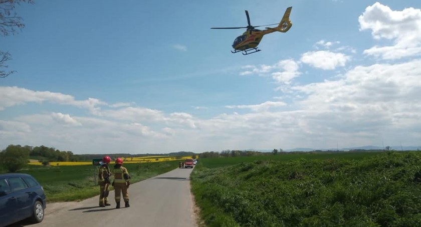 Wypadek! Ciągnik rolniczy najechał na mężczyznę