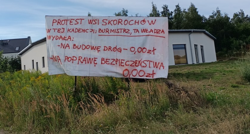 Protest w Skorochowie 