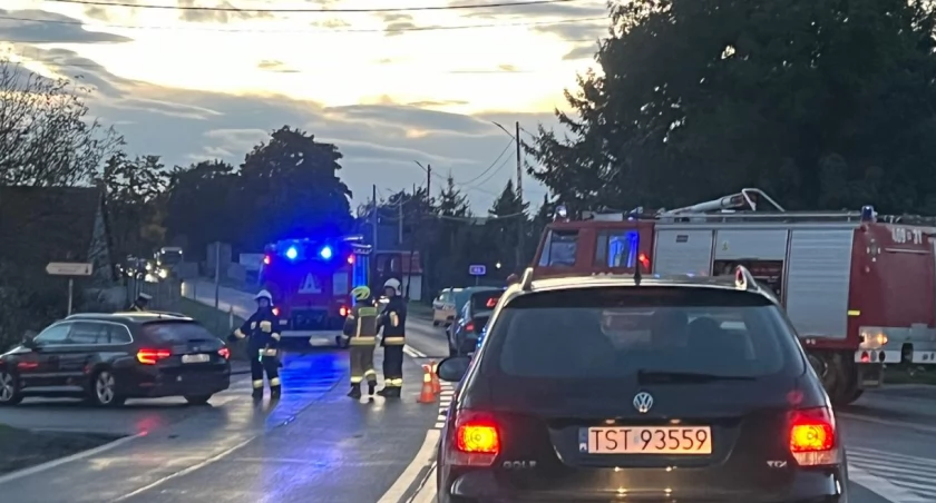 Zderzenie w Wójcicach. Droga krajowa 46 zablokowana 