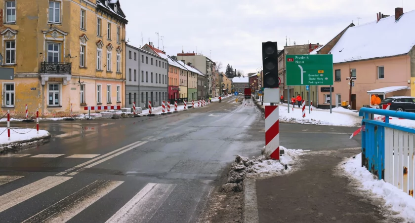 Chaos na remontowanej krajówce