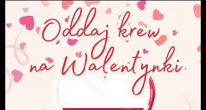 Zakochani oddają krew w walentynki!