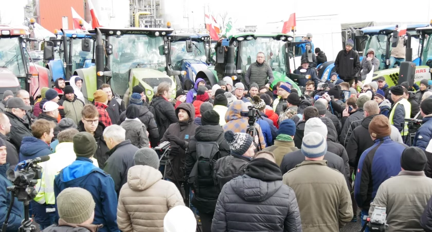 Protest nyskich rolników na granicy 