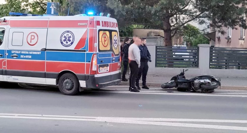 Przewrócił się na motocyklu. Miał przy sobie narkotyki