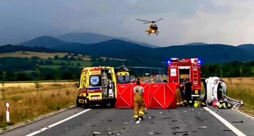 Śmiertelny wypadek na DK46