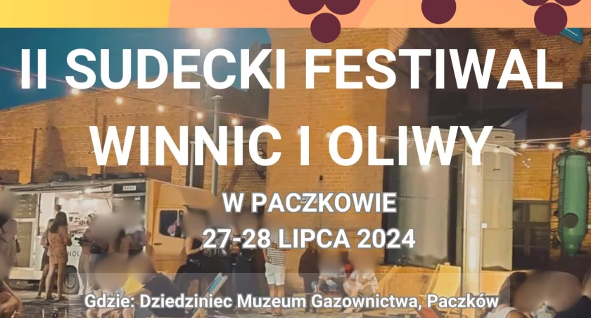 Sudecki Festiwal Winnic i Oliwy w Paczkowie [PROGRAM, PLAKAT]