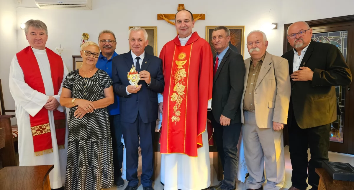 Relikwie bł. ks. Jerzego Popiełuszki w bazylice