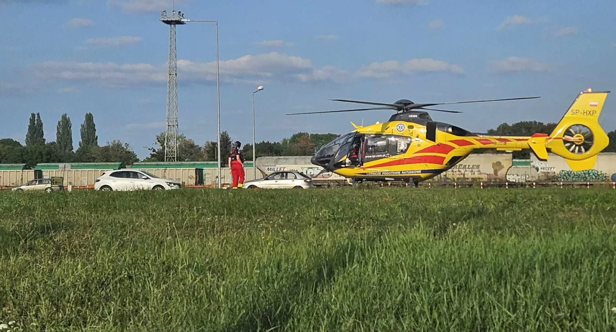 Wypadek 13-latków! Lądował LPR