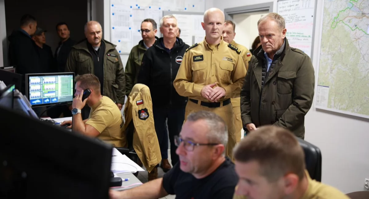 Premier Donald Tusk w Nysie i Głuchołazach