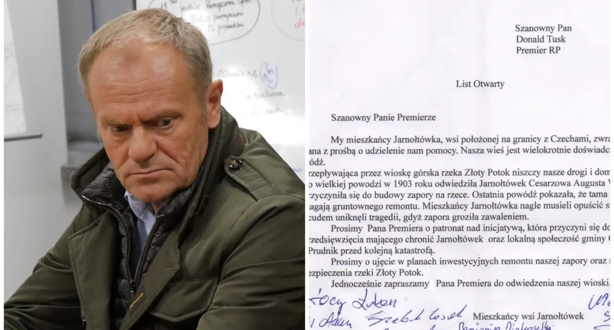 List mieszkańców Jarnołtówka do premiera Donalda Tuska 