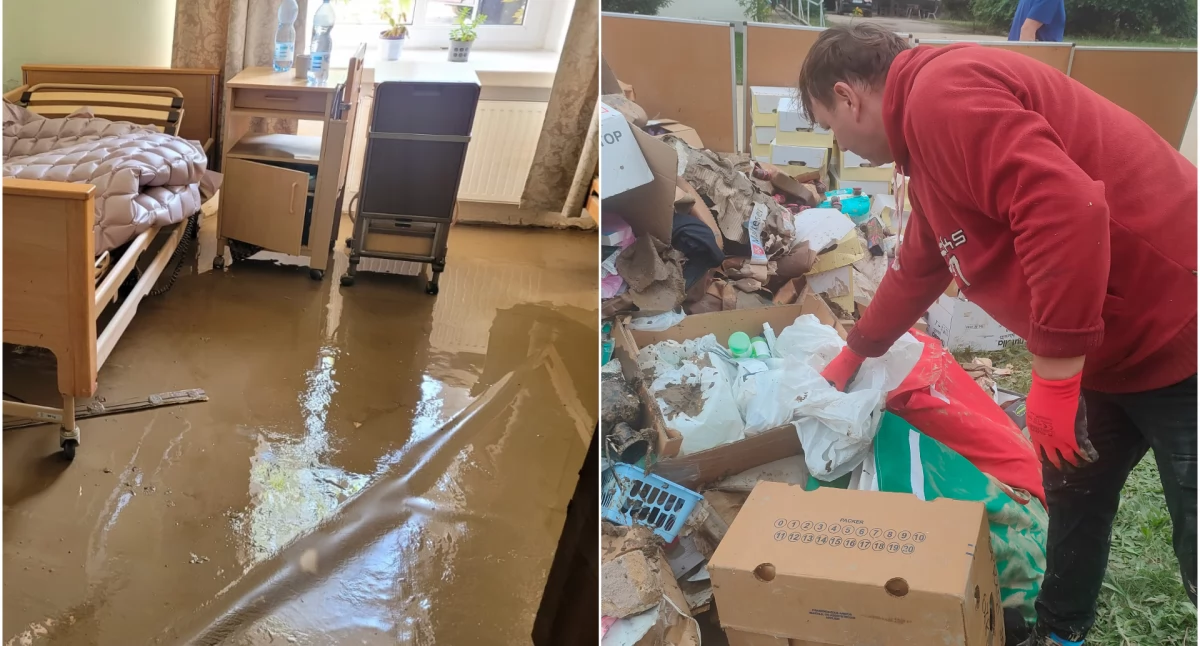 Zalani Maltańczycy, zalany dom seniora w Dworze Biskupim. W środku było 90 pacjentów! 