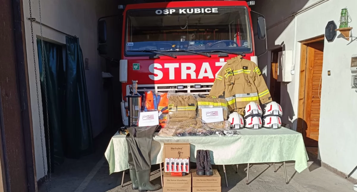 Ochotnicza Straż Pożarna w Kubicach z nowym sprzętem
