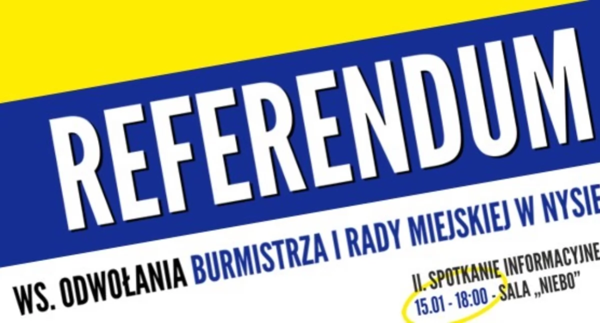 Rusza zbiórka podpisów pod referendum w Nysie 