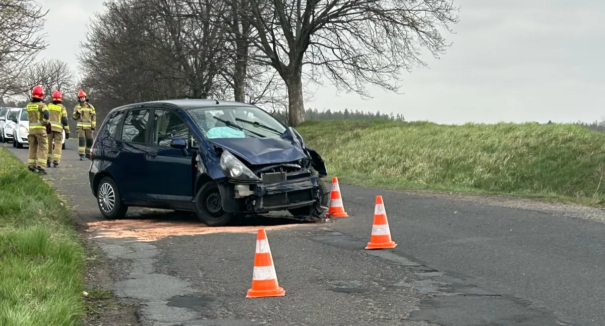 Wypadek na drodze wojewódzkiej Nysa - Korfantów
