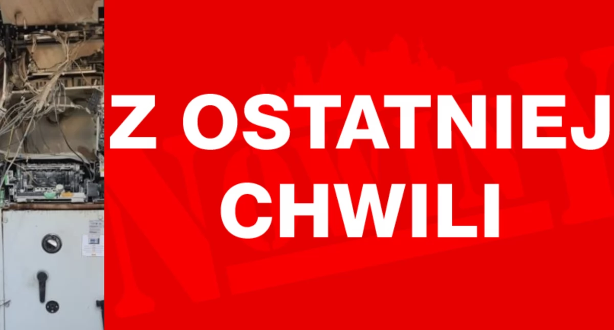 Złodzieje wysadzili bankomat w Paczkowie 