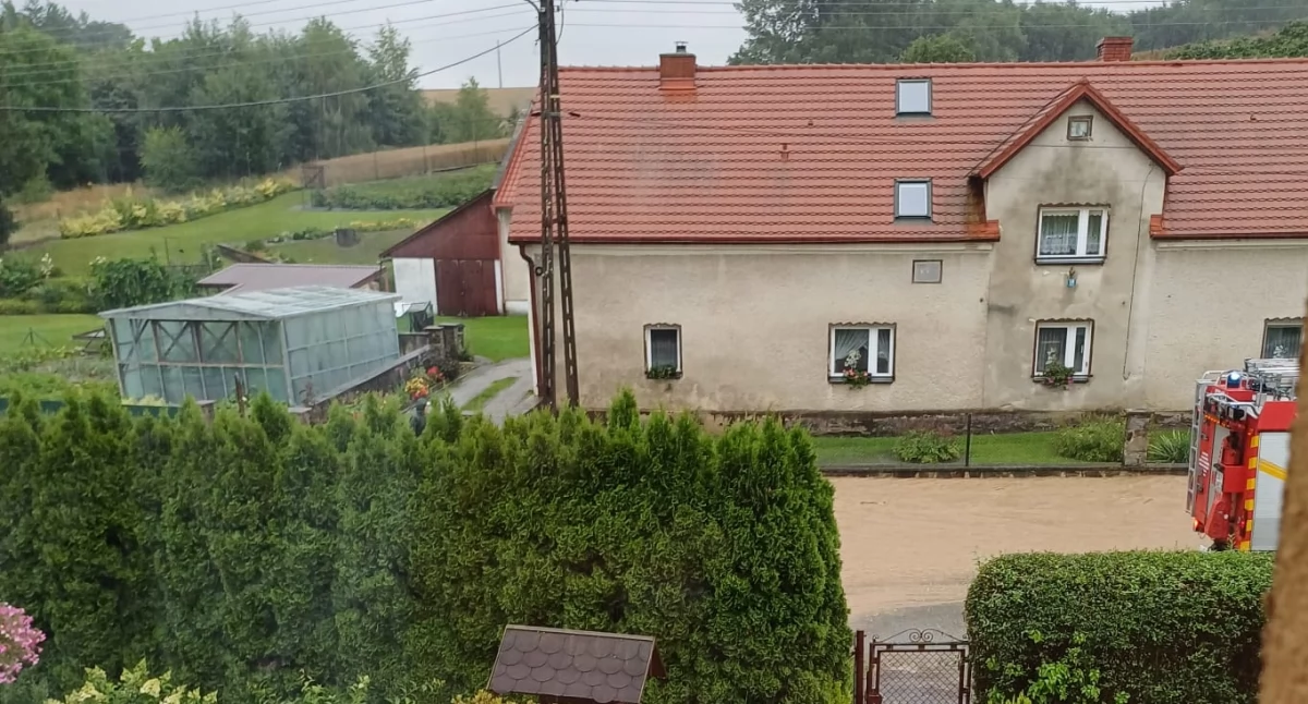 Intensywne opady w powiecie nyskim