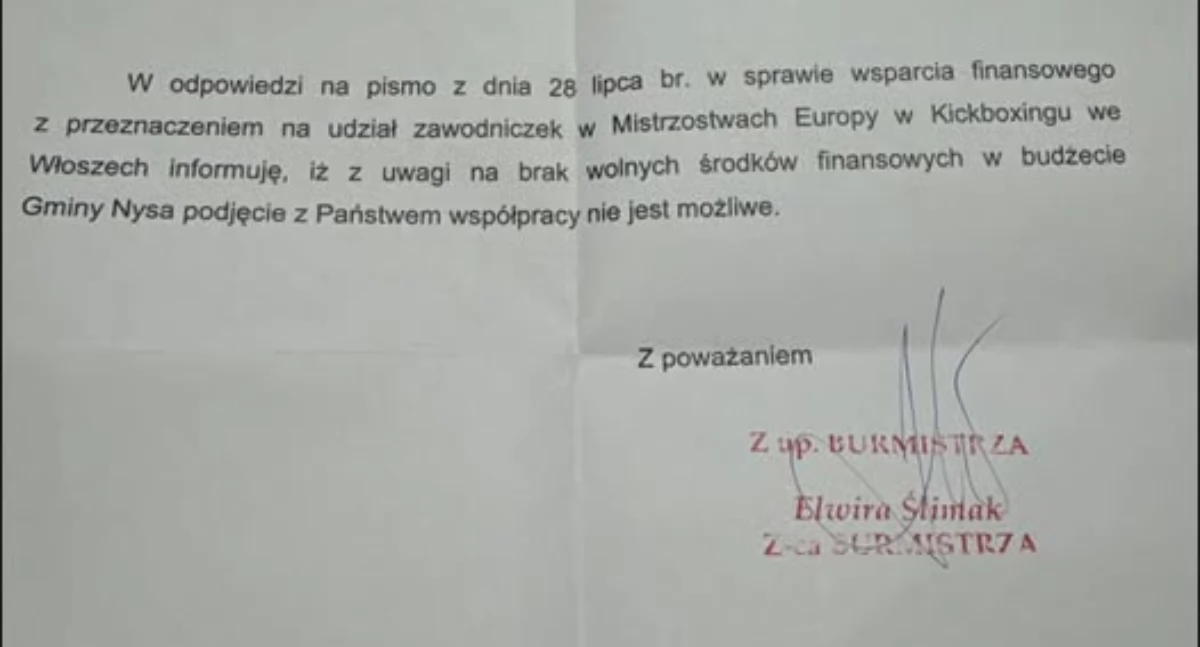 Nysa nie ma pieniędzy dla młodych sportowców 