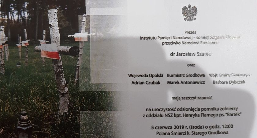 Odsłonięcie pomnika oddziału „Bartka”
