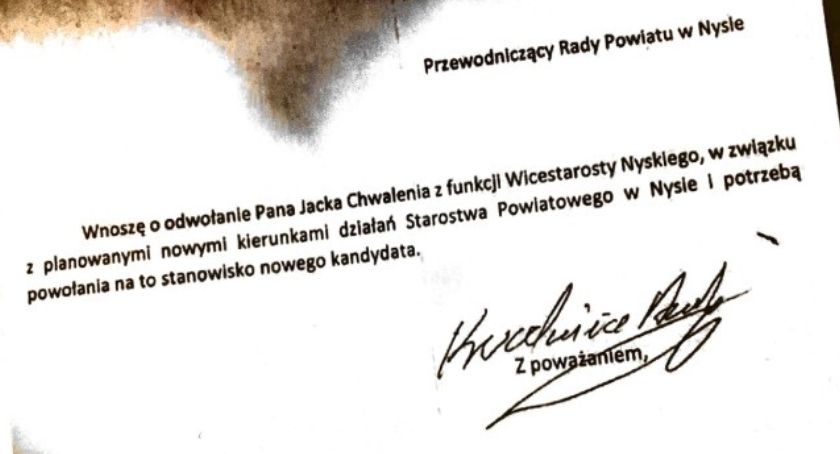 Starosta chciał odwołać Chwalenię