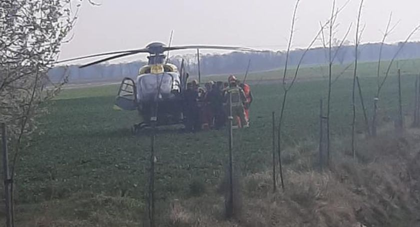 Glebogryzarka wciągnęła nogi mężczyźnie
