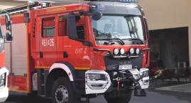 Pożar składowiska odpadów 