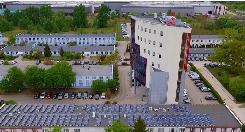 Fotowoltaika na budynku Orlenu