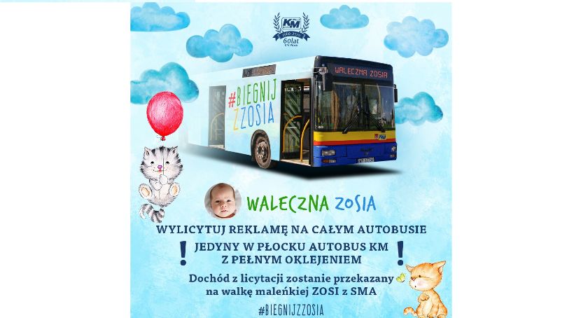 Kolejna wyjątkowa akcja dla małej Zosi. Dołącza Komunikacja Miejska