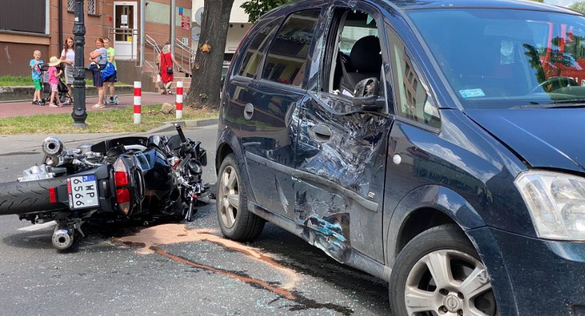 Motocyklista w szpitalu. Co się stało na ul. ul. 1-go Maja /Themersonów? [FOTO]