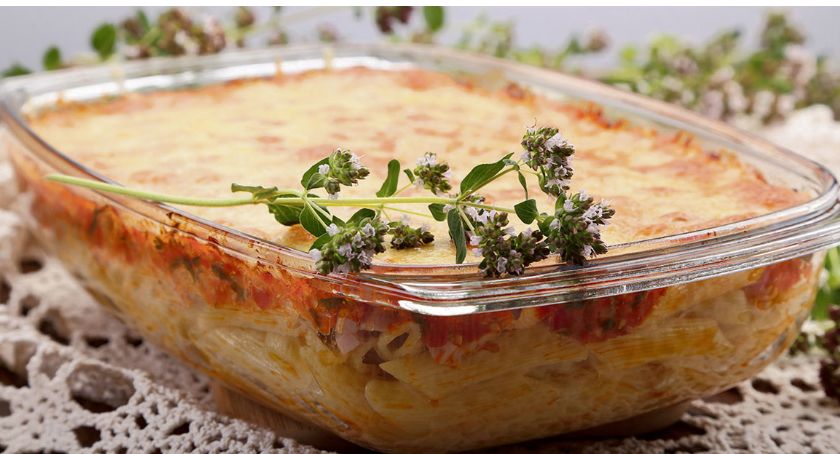 Aromatyczna lebiodka (przepis na Zapiekane penne rigate)