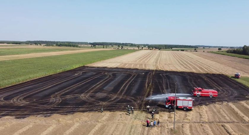Płoną pola w gm. Staroźreby! A upały dopiero się zaczynają